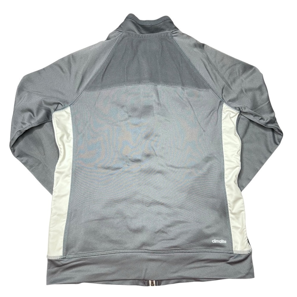 Adidas Gray Track Climalite Jacket‎ Long Sleeve Men’s Size Small - Picture 6 of 7